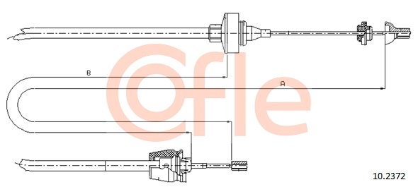 Cablu ambreiaj 10.2372 COFLE