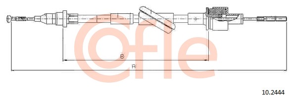 Cablu ambreiaj 10.2444 COFLE