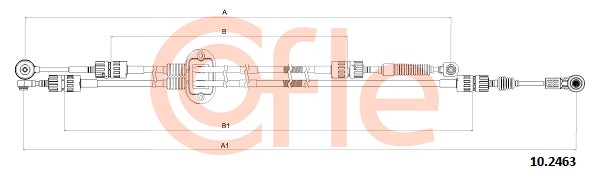 Cablu,transmisie manuala 10.2463 COFLE