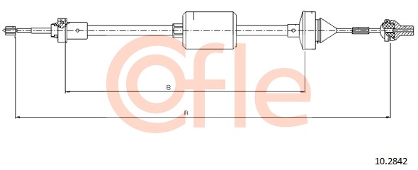 Cablu ambreiaj 10.2842 COFLE