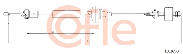 Cablu ambreiaj 10.2890 COFLE