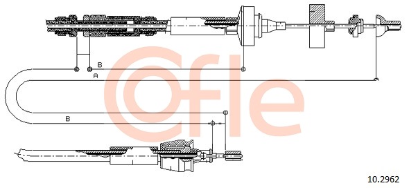 Cablu ambreiaj 10.2962 COFLE