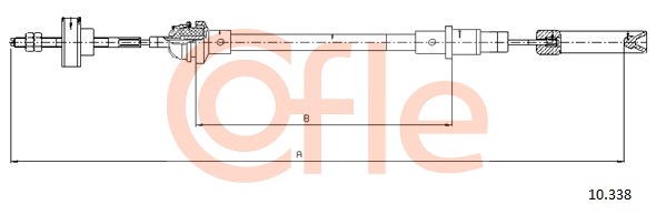 Cablu ambreiaj 10.338 COFLE