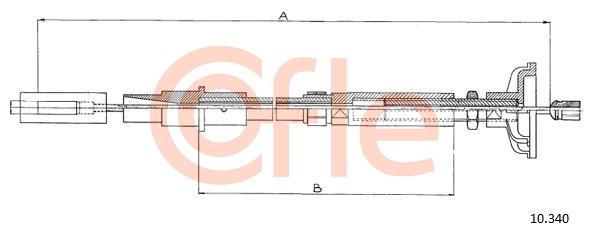 Cablu ambreiaj 10.340 COFLE