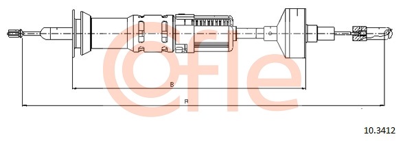 Cablu ambreiaj 10.3412 COFLE