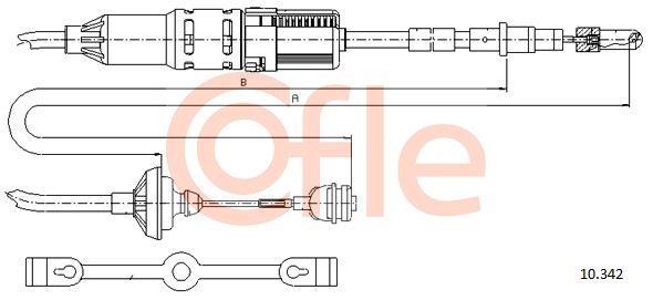 Cablu ambreiaj 10.342 COFLE