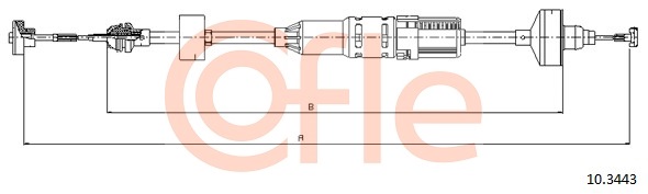 Cablu ambreiaj 10.3443 COFLE