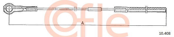 Cablu, frana de parcare 10.408 COFLE