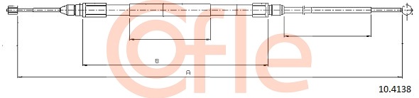 Cablu, frana de parcare 10.4138 COFLE