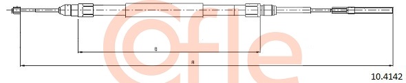 Cablu, frana de parcare 10.4142 COFLE