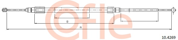 Cablu, frana de parcare 10.4269 COFLE
