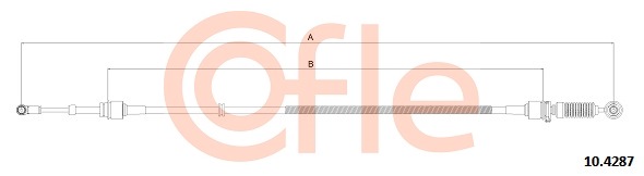 Cablu,transmisie manuala 10.4287 COFLE