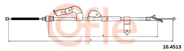 Cablu, frana de parcare 10.4513 COFLE