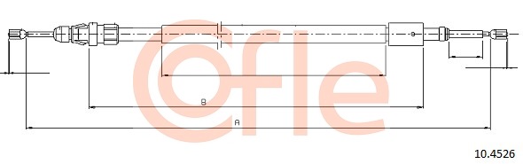 Cablu, frana de parcare 10.4526 COFLE