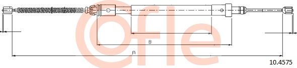 Cablu, frana de parcare 10.4575 COFLE
