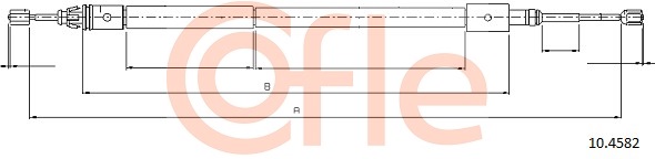 Cablu, frana de parcare 10.4582 COFLE