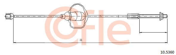 Cablu, frana de parcare 10.5360 COFLE