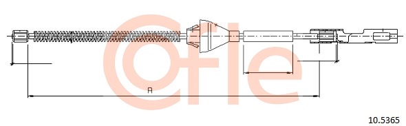 Cablu, frana de parcare 10.5365 COFLE