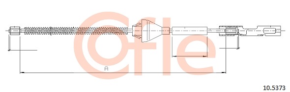 Cablu, frana de parcare 10.5373 COFLE
