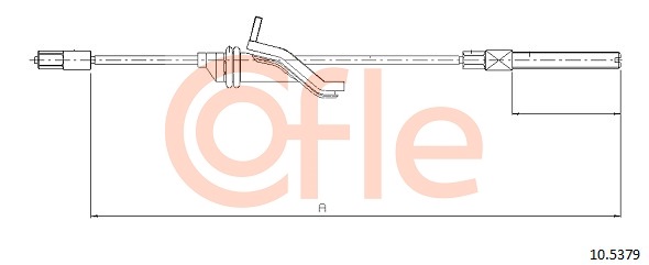 Cablu, frana de parcare 10.5379 COFLE