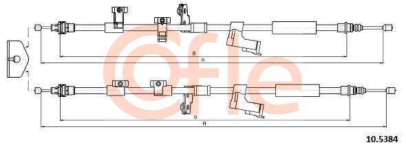 Cablu, frana de parcare 10.5384 COFLE