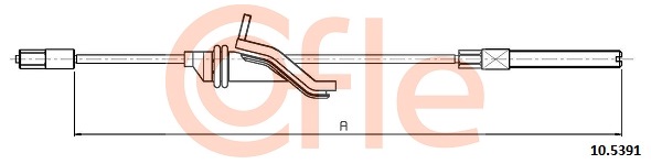 Cablu, frana de parcare 10.5391 COFLE
