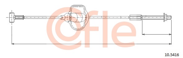 Cablu, frana de parcare 10.5416 COFLE