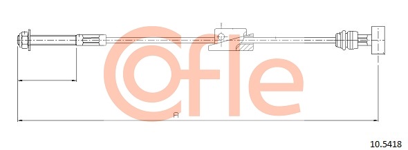 Cablu, frana de parcare 10.5418 COFLE