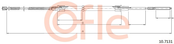 Cablu, frana de parcare 10.7131 COFLE