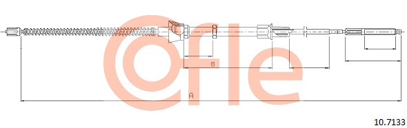 Cablu, frana de parcare 10.7133 COFLE