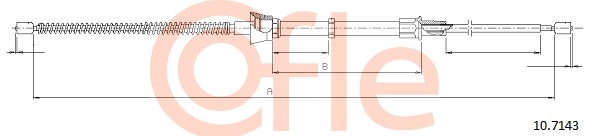 Cablu, frana de parcare 10.7143 COFLE