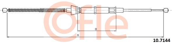 Cablu, frana de parcare 10.7144 COFLE