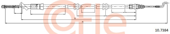 Cablu, frana de parcare 10.7384 COFLE