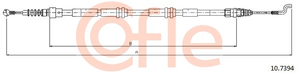 Cablu, frana de parcare 10.7394 COFLE