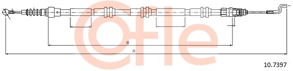 Cablu, frana de parcare 10.7397 COFLE