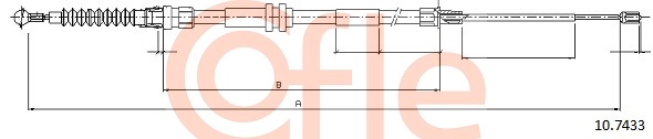 Cablu, frana de parcare 10.7433 COFLE