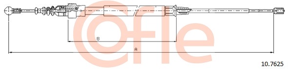 Cablu, frana de parcare 10.7625 COFLE