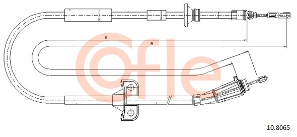 Cablu, frana de parcare 10.8065 COFLE