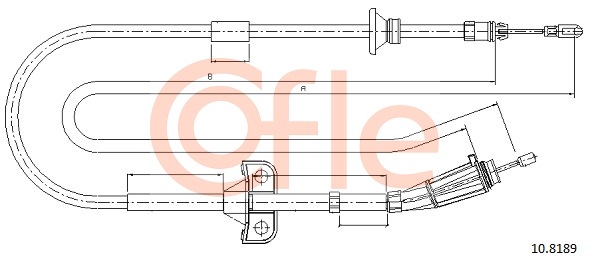 Cablu, frana de parcare 10.8189 COFLE