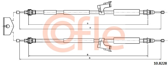 Cablu, frana de parcare 10.8228 COFLE