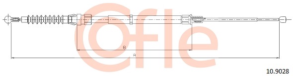 Cablu, frana de parcare 10.9028 COFLE