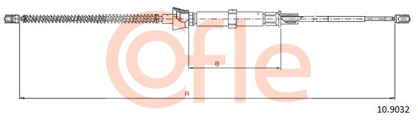 Cablu, frana de parcare 10.9032 COFLE