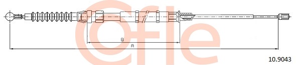 Cablu, frana de parcare 10.9043 COFLE