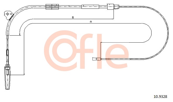 Cablu, frana de parcare 10.9328 COFLE