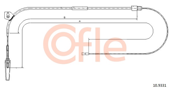Cablu, frana de parcare 10.9331 COFLE