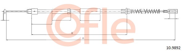 Cablu, frana de parcare 10.9892 COFLE