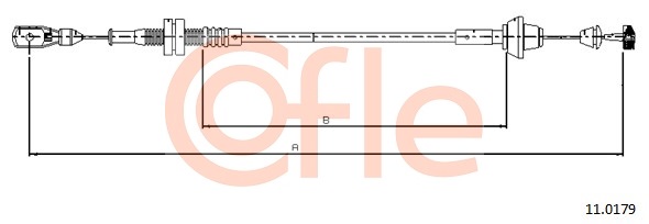 Cablu acceleratie 11.0179 COFLE