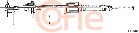 Cablu acceleratie 11.0282 COFLE