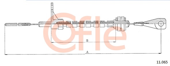 Cablu acceleratie 11.065 COFLE
