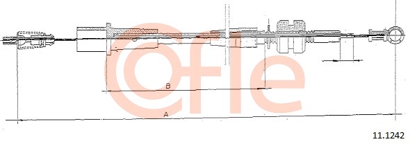 Cablu acceleratie 11.1242 COFLE